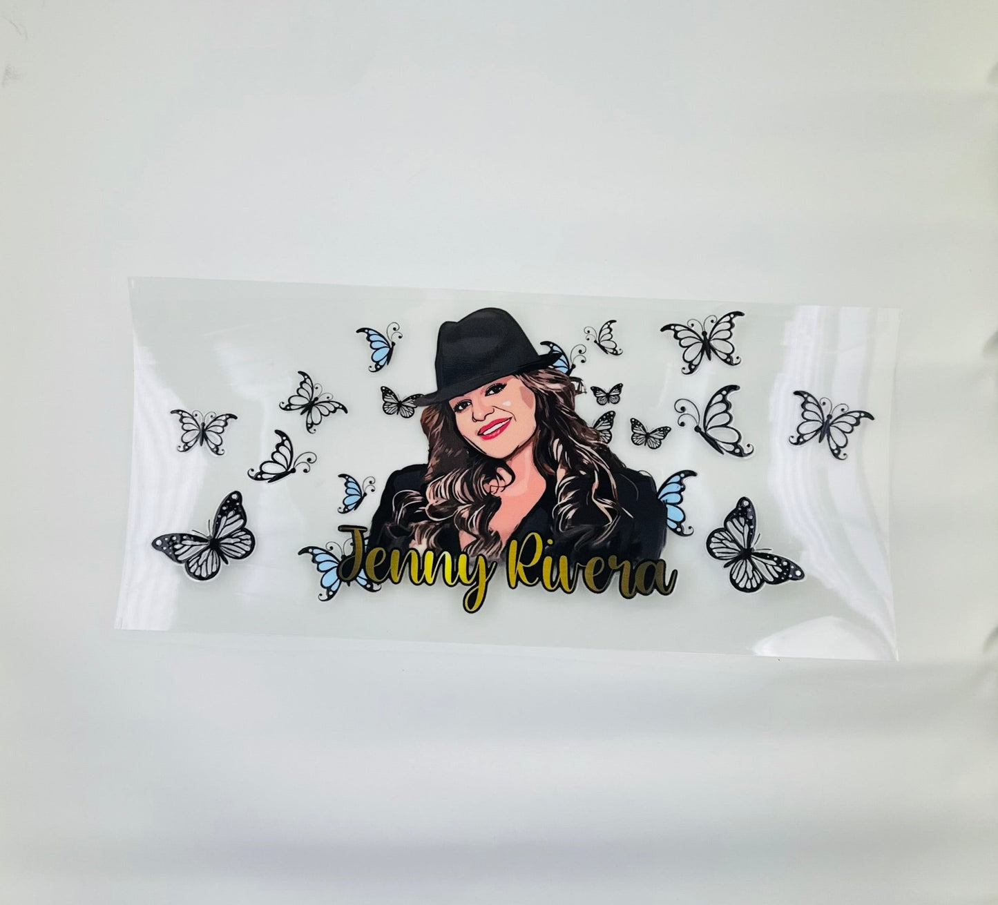 Jenni Rivera Butterflies 16 oz. UV DTF #104