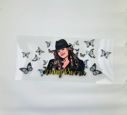 Jenni Rivera Butterflies 16 oz. UV DTF #104