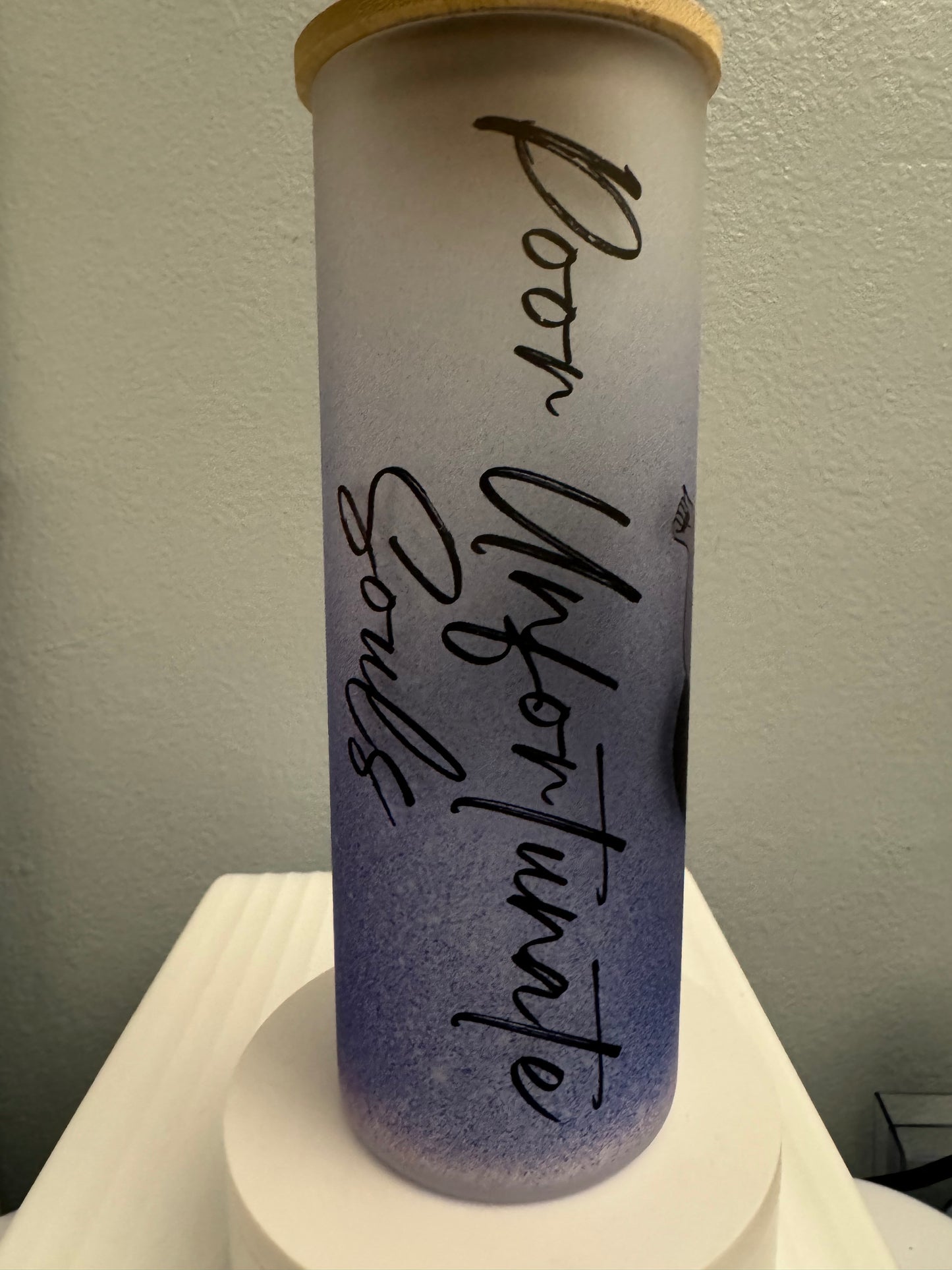 Ursula 25 oz frosted glass tumbler