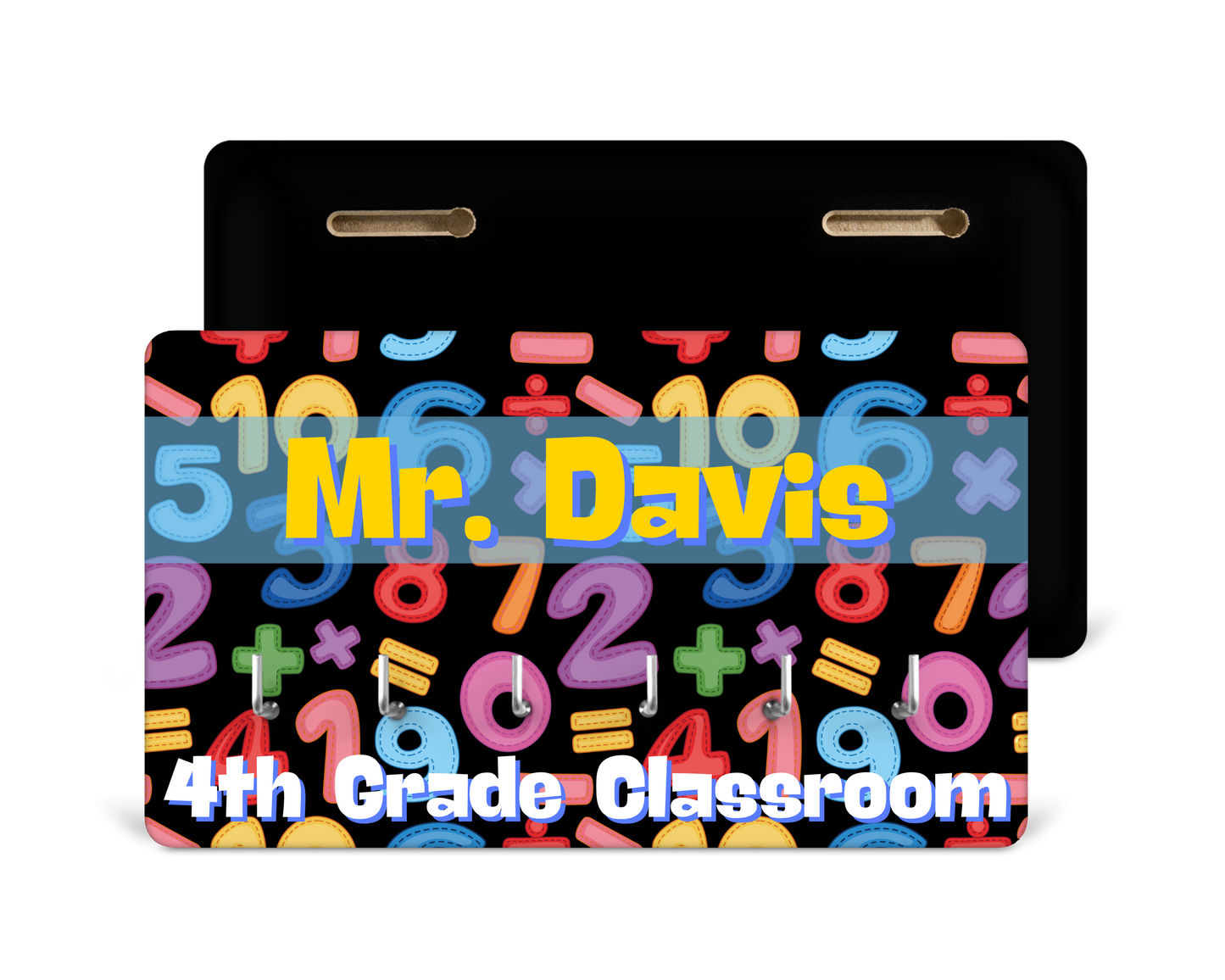 Hall Pass Holder - Math numbers
