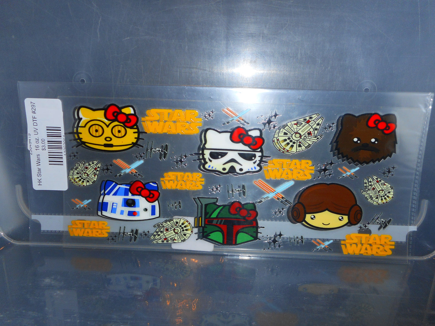 HK Star Wars 16 oz. UV DTF #297