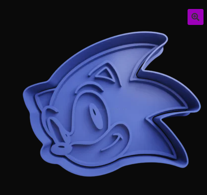 Sonic Face Cookie Cutter