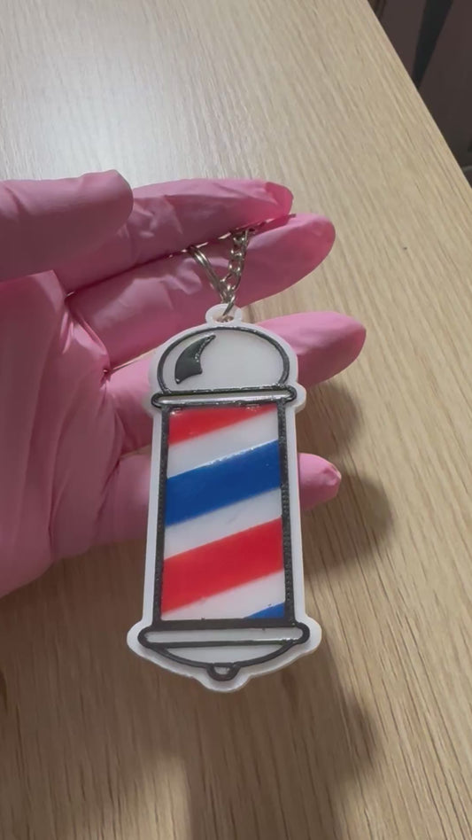 NFC Barbershop keychain