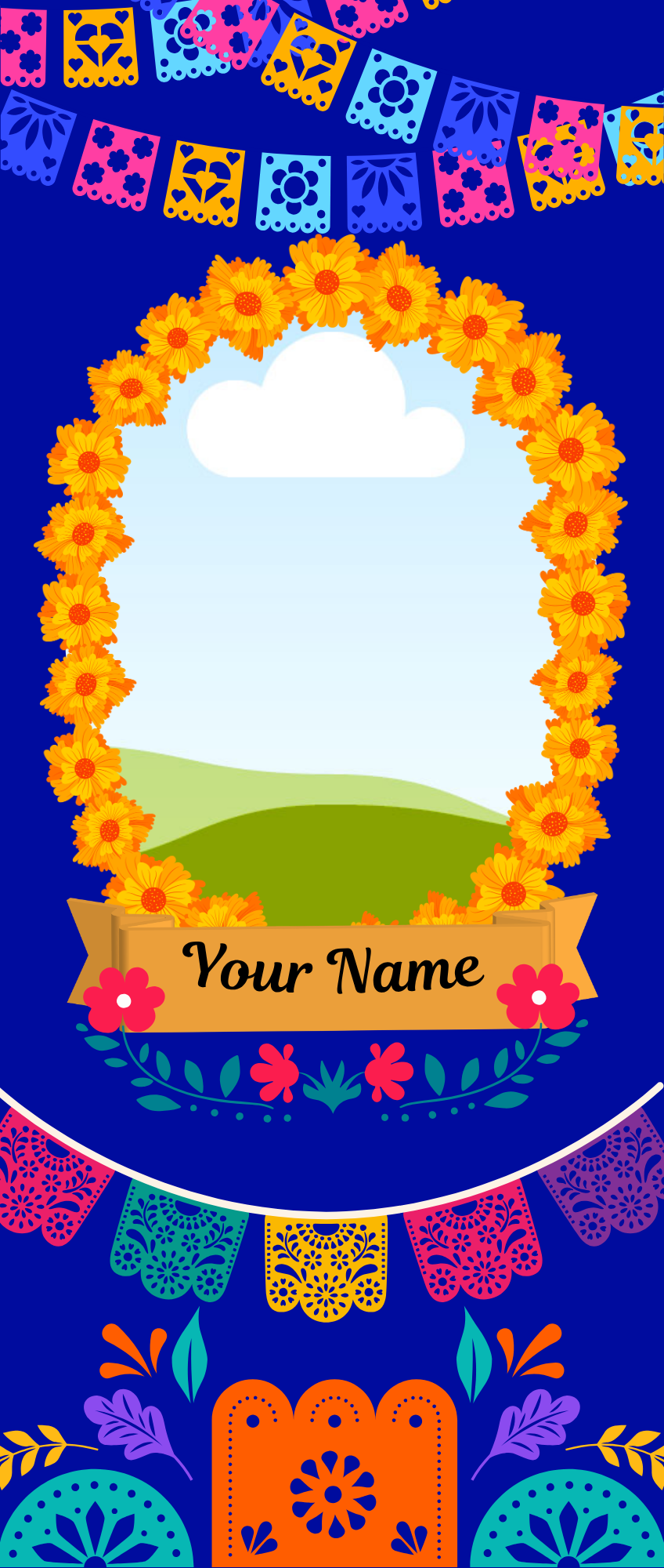 Custom Día de los Muertos Candel Memorial Stickers