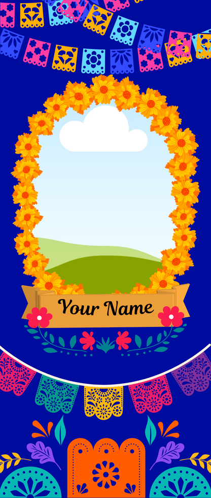 Custom Día de los Muertos Candel Memorial Stickers