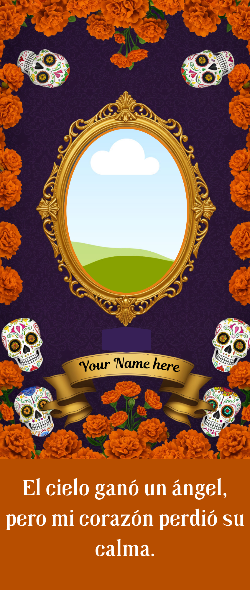 Custom Día de los Muertos Candel Memorial Stickers