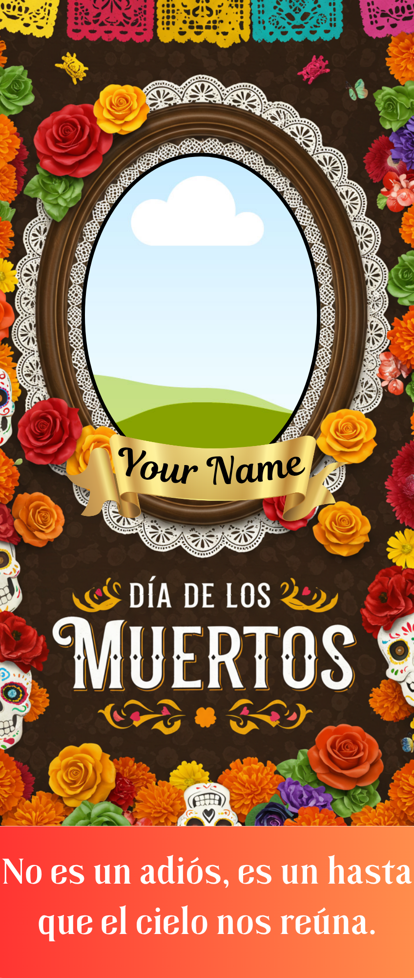 Custom Día de los Muertos Candel Memorial Stickers