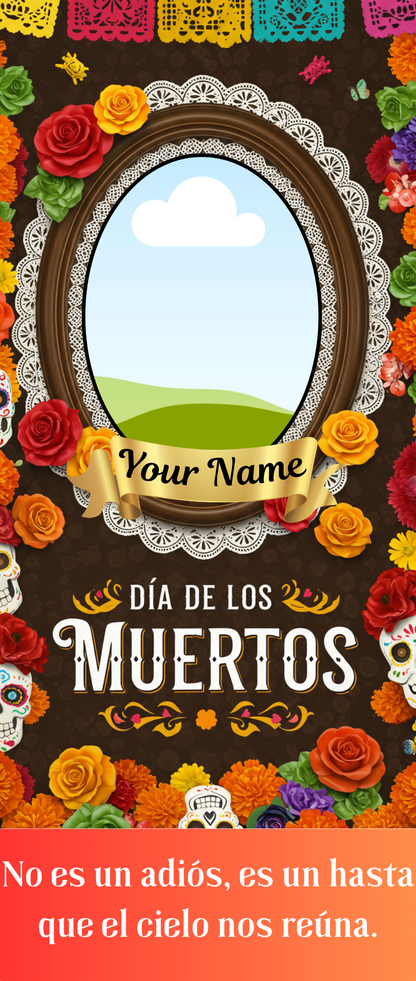 Custom Día de los Muertos Candel Memorial Stickers