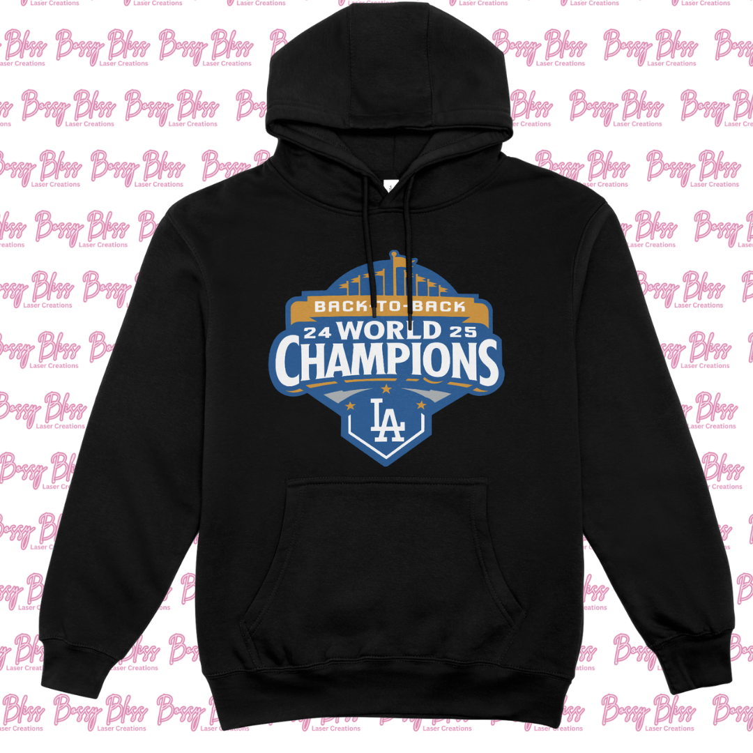 Dodgers World Series Champs Hoodie back-to-back