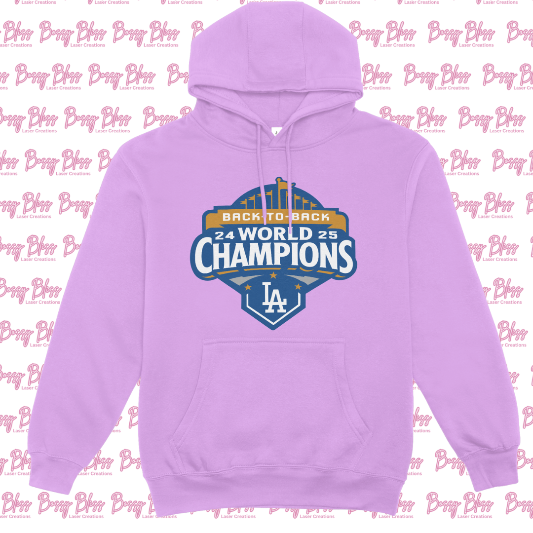 Dodgers World Series Champs Hoodie back-to-back