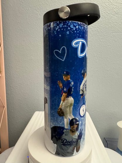 Dodgers tumblers featuring Kike Hernandez inspiration