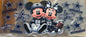 Dallas Cowboys Mickey and Minnie football 16 oz. UV DTF #142