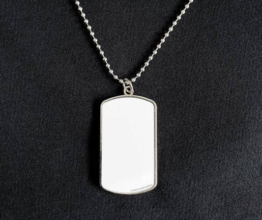 Stainless Steel Photo Dog Tag Photo Pendant with Chain