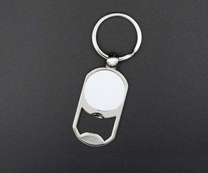 Keychain personalized photo bottle opener