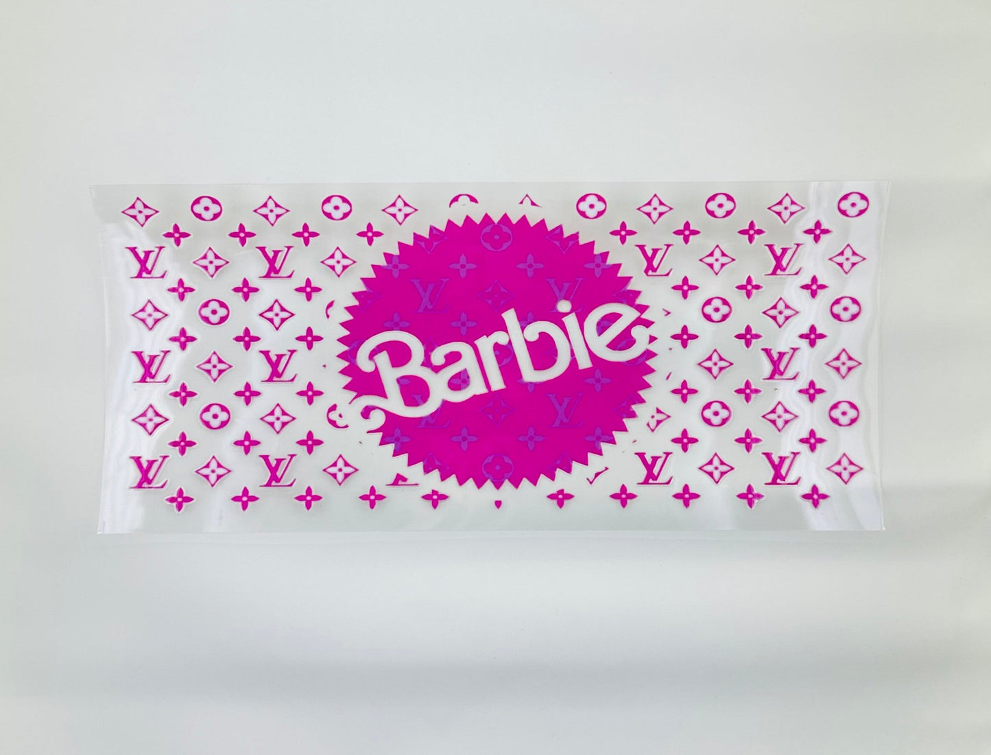 Barbie LV Pink 16 oz. UV DTF