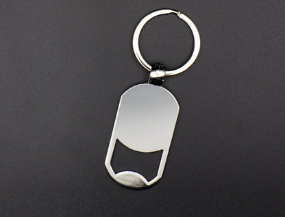 Keychain personalized photo bottle opener