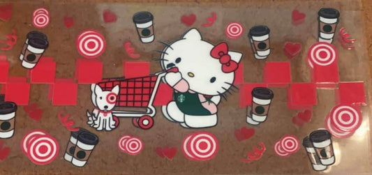 Hello Kitty Target 16 oz. UV DTF #122