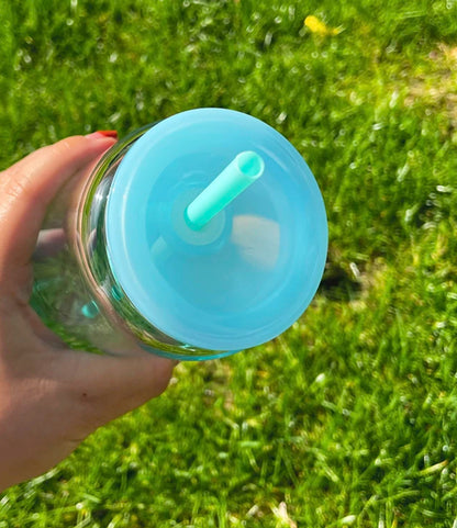 16 oz Ombre Jelly Colored Acrylic Plastic drinking Cans