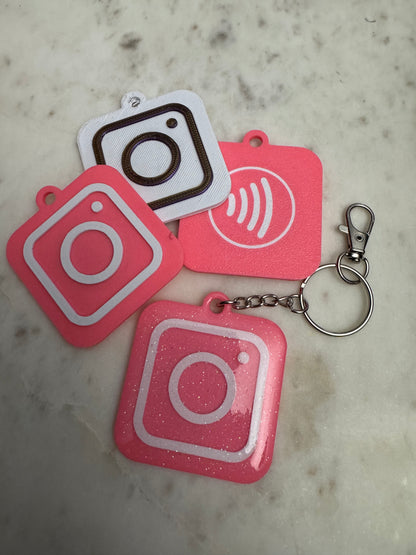 NFC Instagram keychain