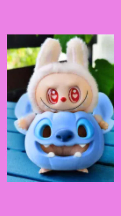 Stitch Pumpkin Holder for Labubu