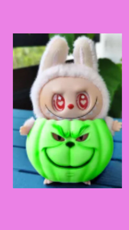 Grinch Pumpkin Holder for Labubu