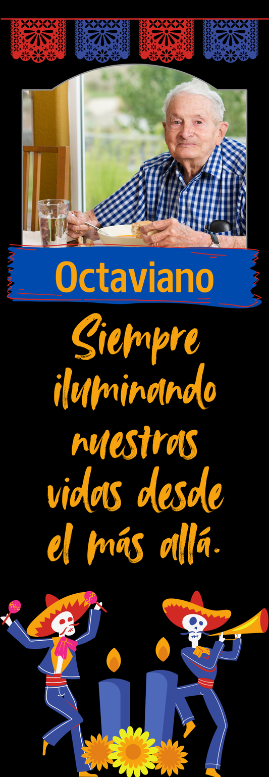 Custom Día de los Muertos Candle Memorial Stickers