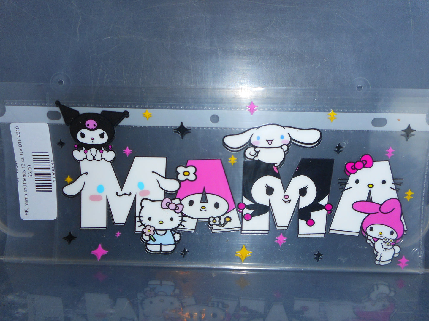 HK, mama and friends 16 oz. UV DTF #310