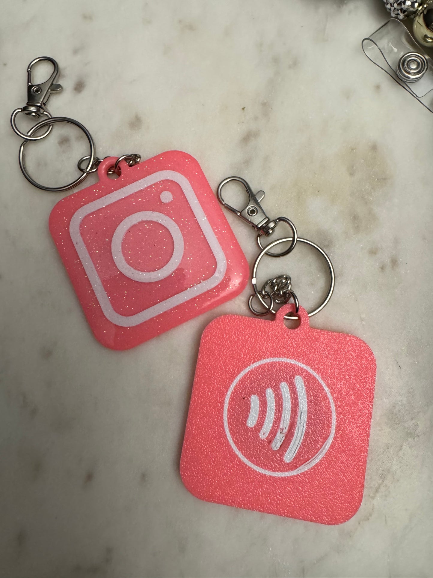 NFC Instagram keychain