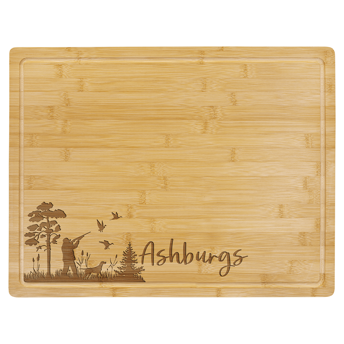 Bamboo Cutting Board with Drip Ring 19 3/4" x 15"