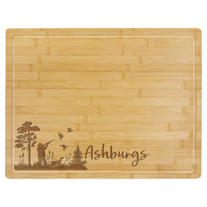 Bamboo Cutting Board with Drip Ring 19 3/4" x 15"