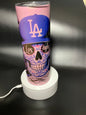 Sugar Skull Pink Shimmer Los Angeles 20 oz tumbler