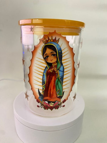 Virgin Guadalupe 17 oz Glass Mug