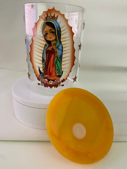 Virgin Guadalupe 17 oz Glass Mug