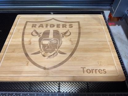 Bamboo Cutting Board with Drip Ring 19 3/4" x 15"