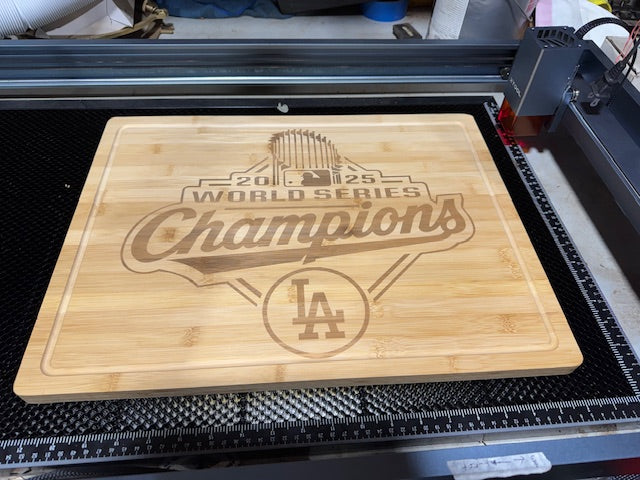 Bamboo Cutting Board with Drip Ring 19 3/4" x 15"