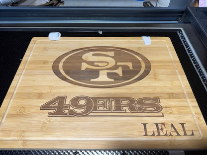 Bamboo Cutting Board with Drip Ring 19 3/4" x 15"