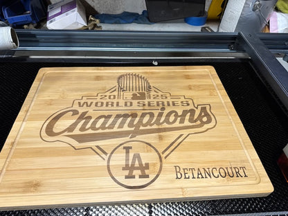 Bamboo Cutting Board with Drip Ring 19 3/4" x 15"