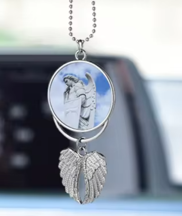 Angel wings keychain / ornament