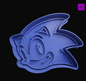 Sonic Face Cookie Cutter