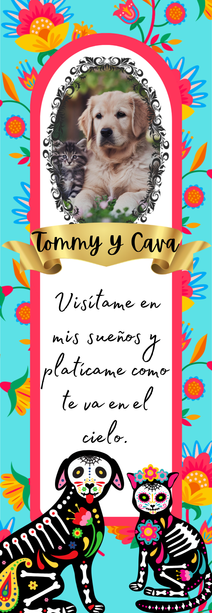 Custom Día de los Muertos Candel Memorial Stickers