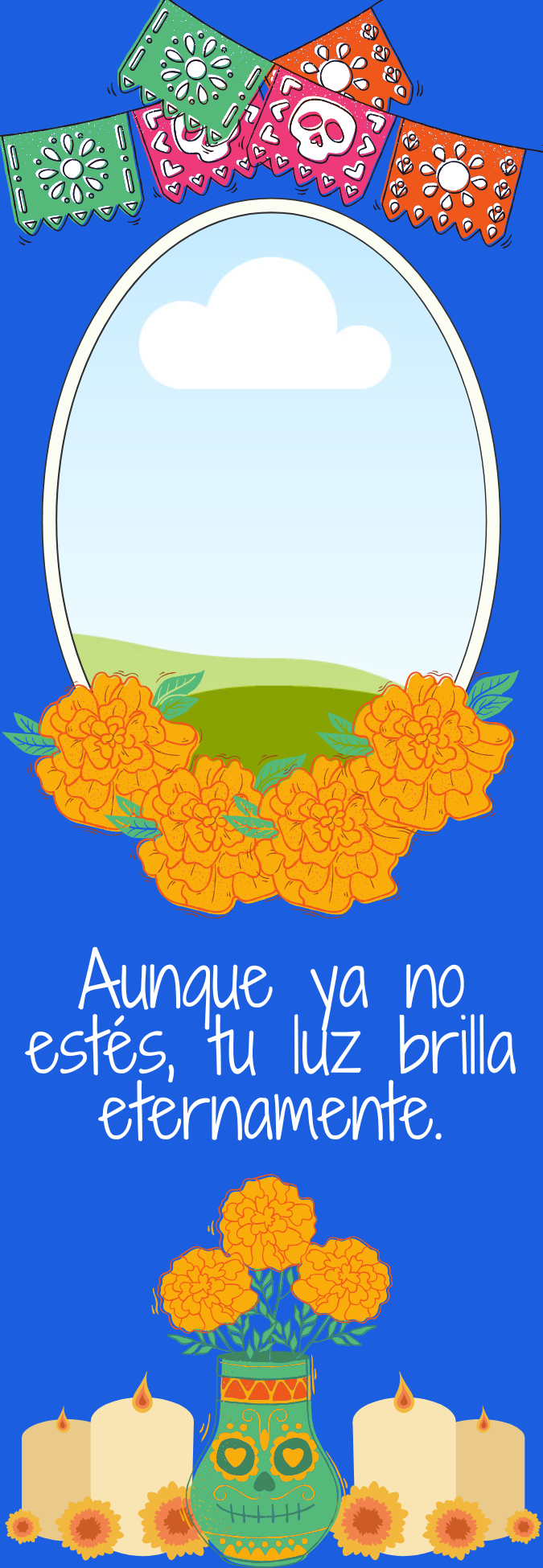 Custom Día de los Muertos Candel Memorial Stickers