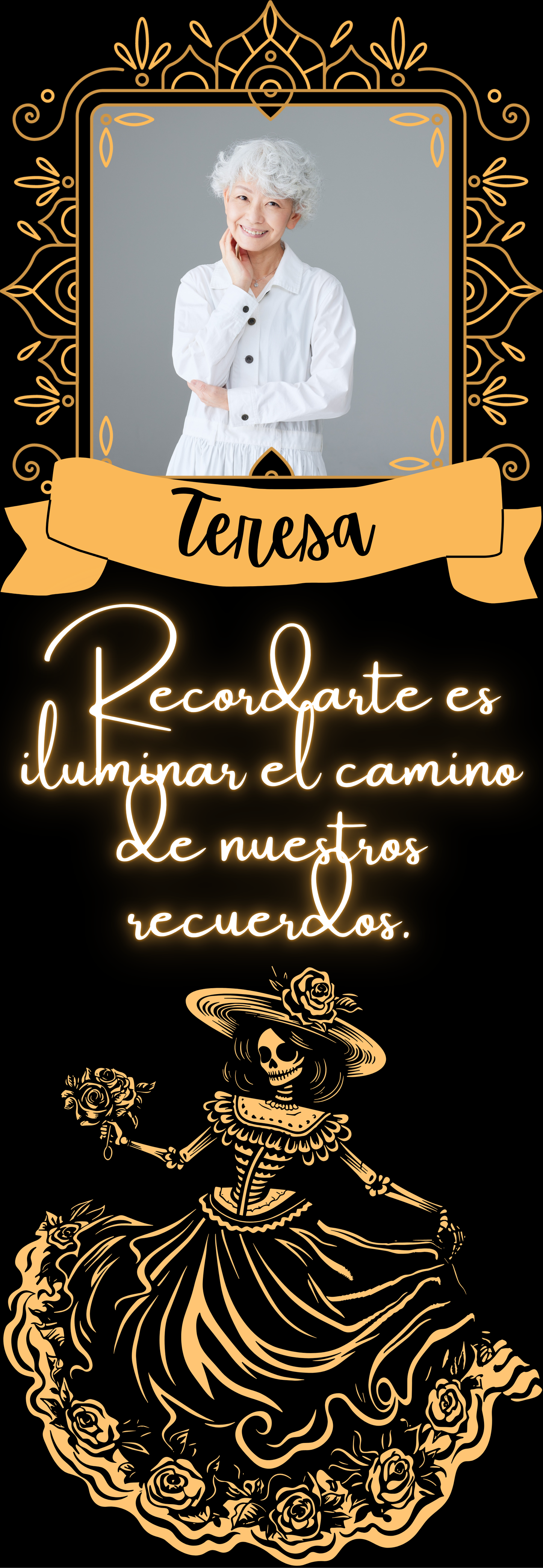 Custom Día de los Muertos Candel Memorial Stickers
